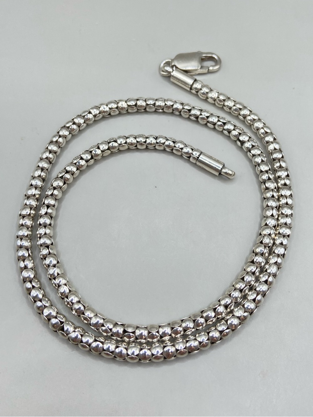 Silpada Sterling Silver Popcorn Chain Necklace